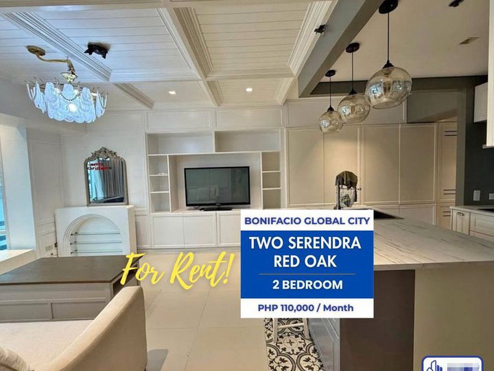 FOR LEASE: 2-Bedroom Fully Furnished Unit | BGC Two Serendra Red Oak