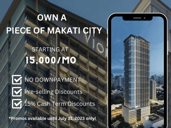 PRE-SELLING STUDIO UNIT FOR SALE IN VION TOWER | NO DOWNPAYMENT