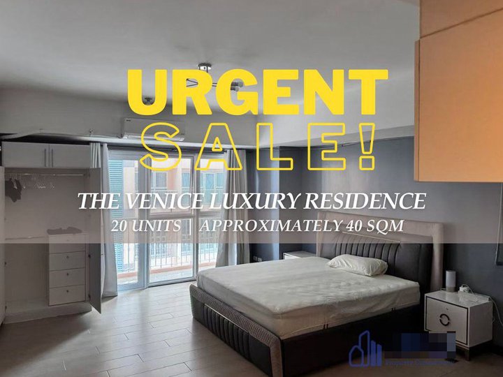Urgent Sale at a Discount | 20 Studio Units at The Venice Luxury Residences, BGC