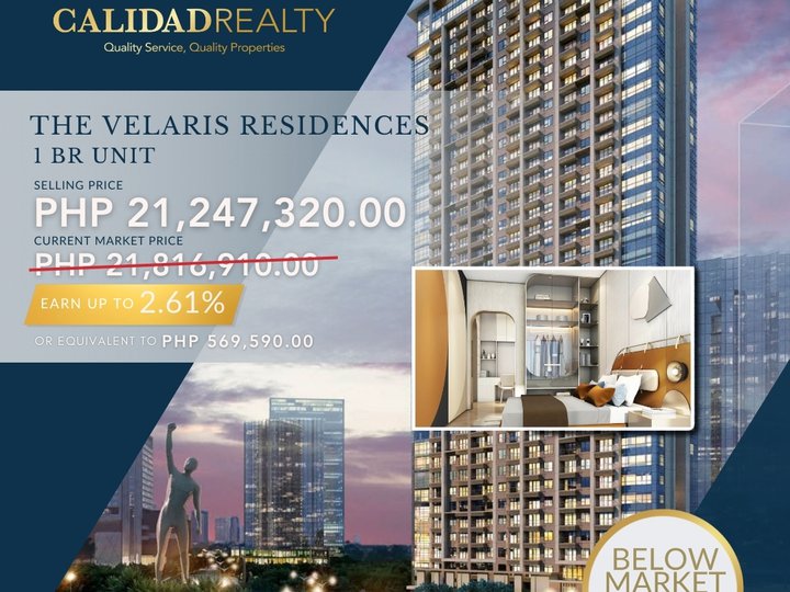 For Sale 1 Bedroom (1BR) | Pre Selling Unit at The Velaris Residences