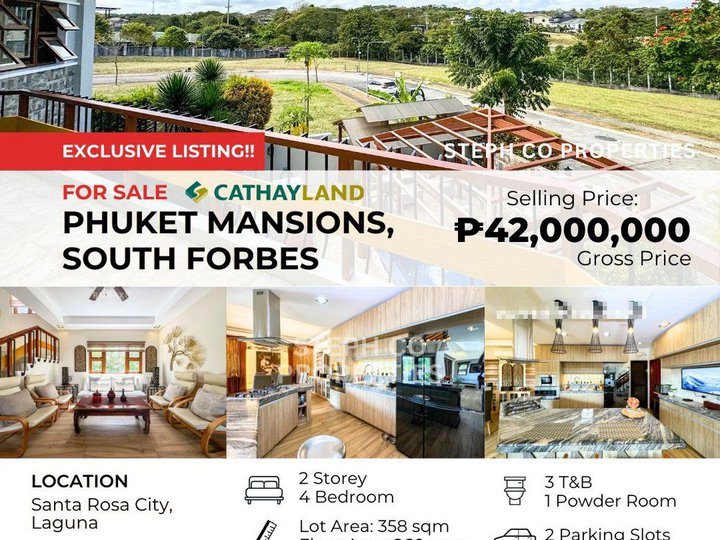 Premium Cavite 4 Bedroom Home by Cathay Land for Sale at Phuket Mansions, South Forbes