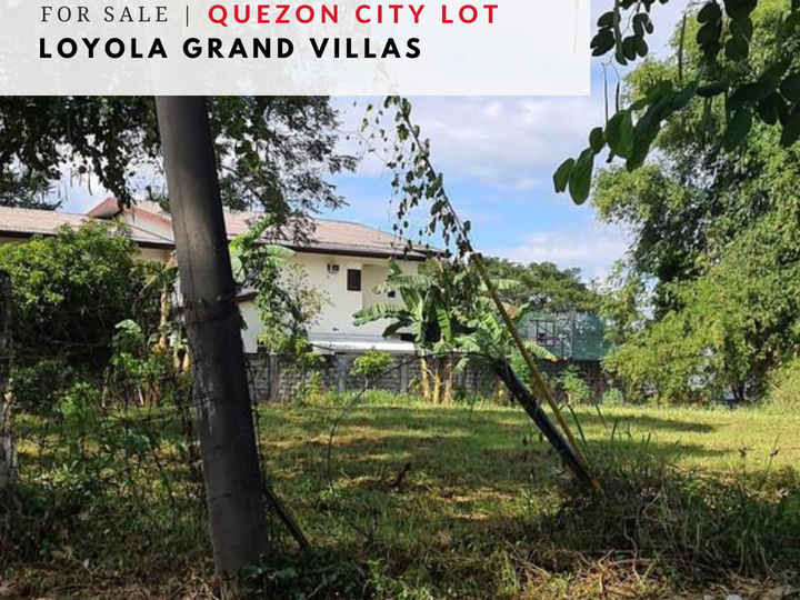 For Sale Spacious Lot - LGV, Loyola Grand Villas, 951sqm, Quezon