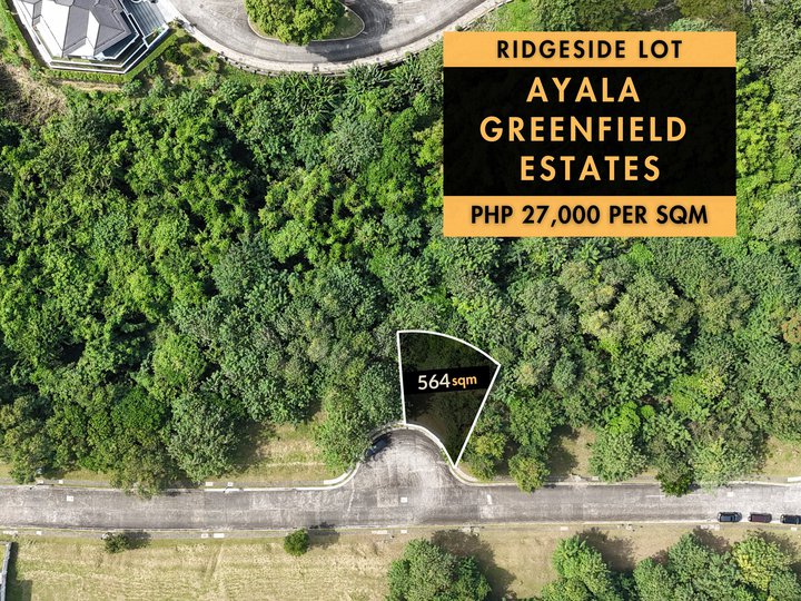 Ayala Greenfield Estates, Calamba Laguna - Free Golf Share! Ridgeside Lot for Sale