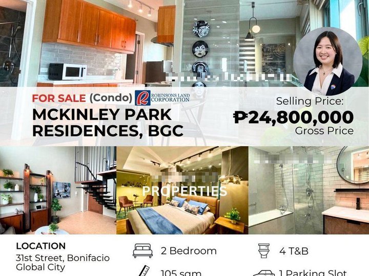 BGC McKinley Park Residences 2-Bedroom Condo for Sale, Crescent Park Residences, Grand Hamptons