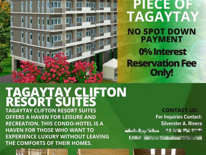 Pre-Selling Condotel Unit for Sale in Tagaytay
