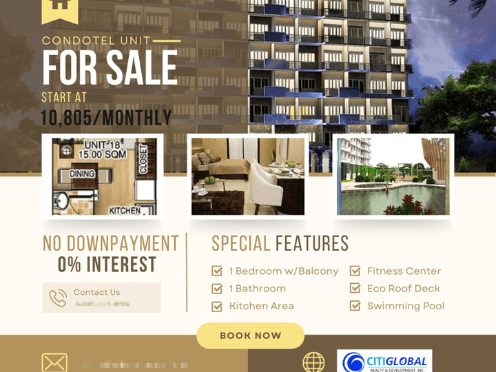 Tagaytay Clifton Resort Suites (Pre-Selling w/ No Downpayment)