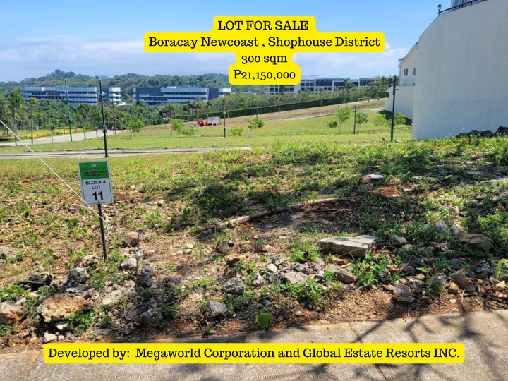 Boracay Newcoast Shophouse District (300 sqm)Mix-use commercial/residential lot