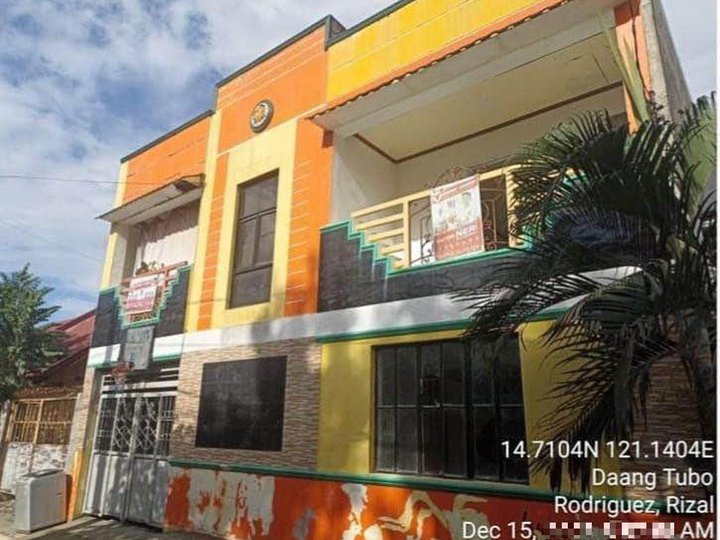 Foreclosed 4-bedroom Single Attached House For Sale in Rodriguez Montalban Rizal