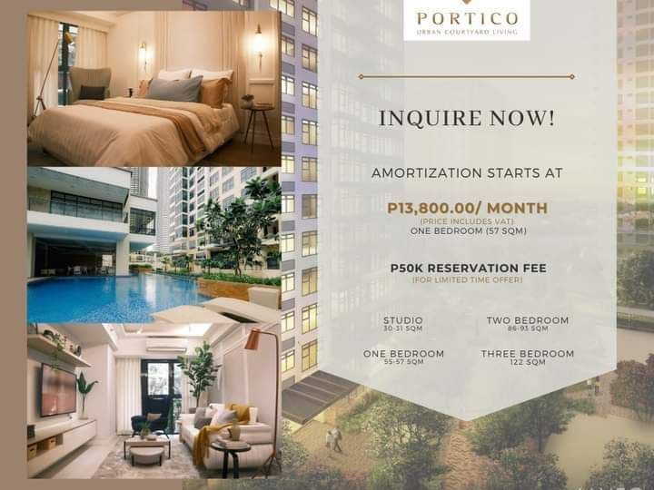1BR Unit in Portico Pasig (14k Monthly)