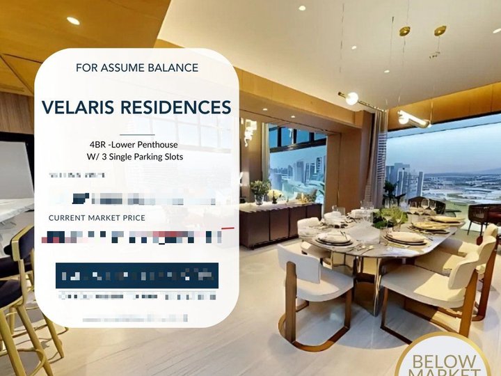 The Velaris Residences Pre Selling Condo Unit 4BR For Sale - BMP0047