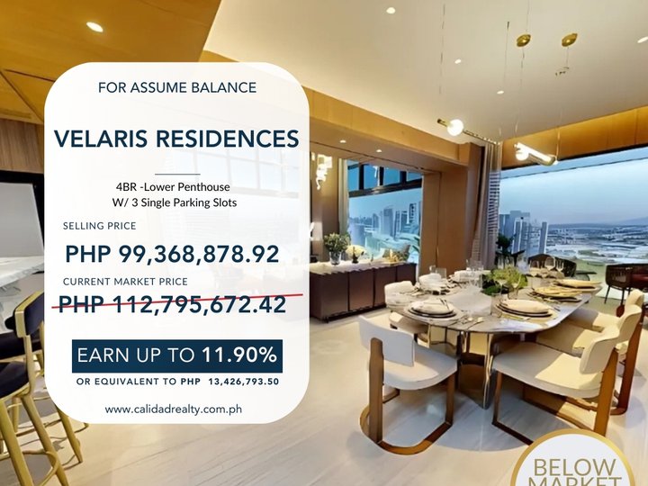 For Sale 4BR Pre Selling Condo Unit at The Velaris Residences, Bridgetown Pasig - BMP0047