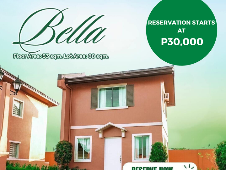 2-bedroom Bella Single Attached House For Sale in Calamba Laguna