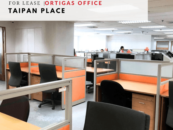 For Lease Office Ortigas Center 380sqm in Taipan Place, Pasig City