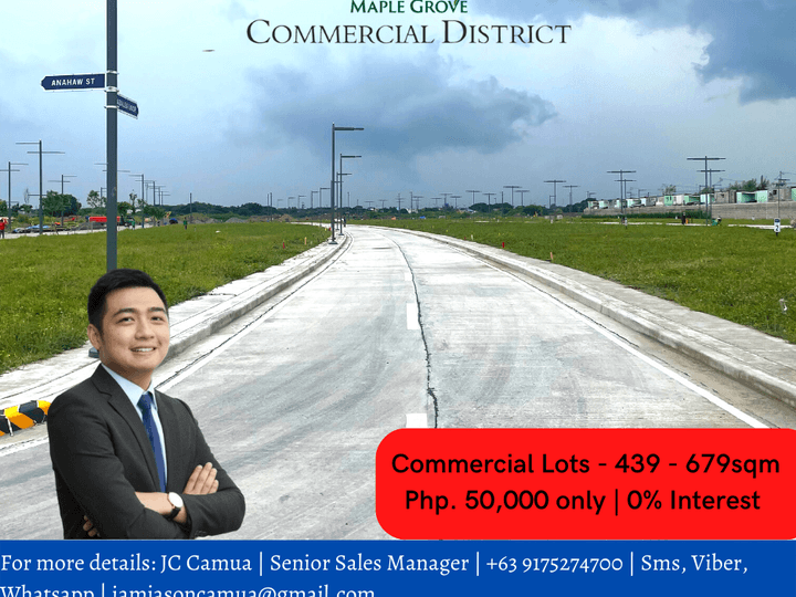 Megaworld Commercial Lots inside Maple Grove Cavite | Php. 50,000/mo