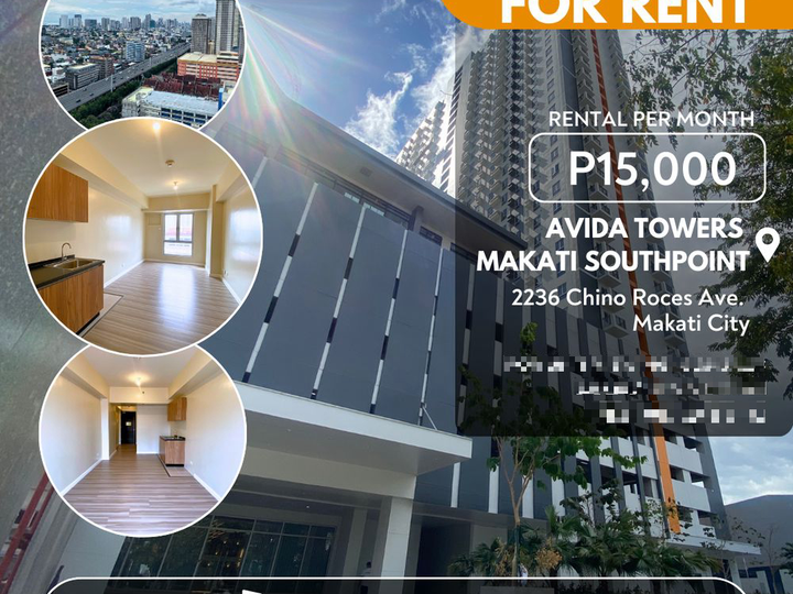 Studio unit for rent in Avida Towers Makati Southpoint