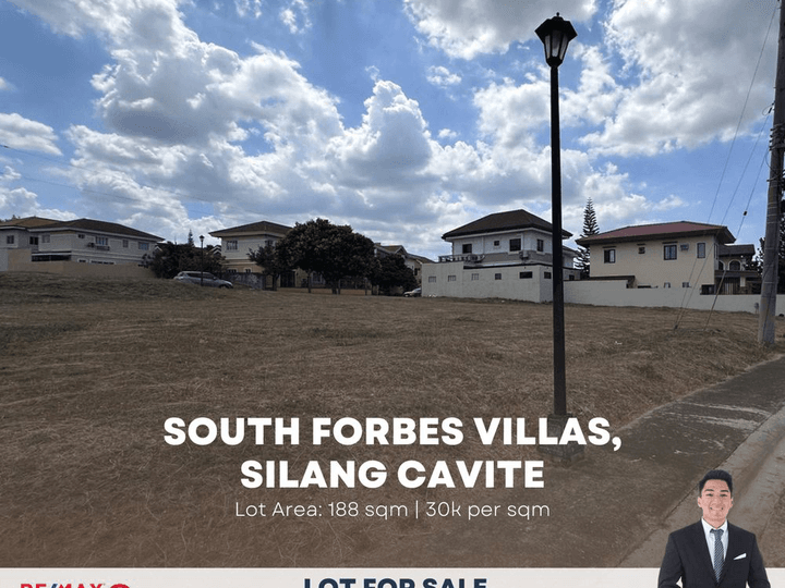 188 sqm Lot for sale in South Forbes Villas @ 30k per sqm