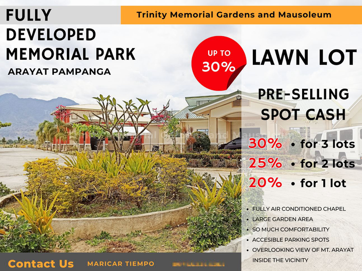 Memorial Lot Arayat Pampanga / Lawn lot / Pre-selling Lot / For sale