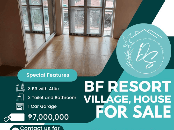 Newly Renovated Townhouse for Sale in BF Resort Village 7M ONLY