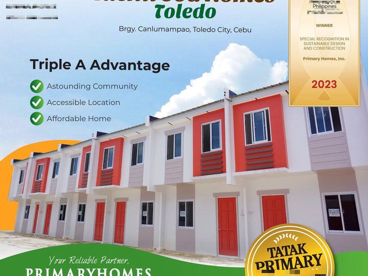 2 Storey Townhouse for sale as low as 8,000 monthly equities at Canlomampao Toledo Cebu