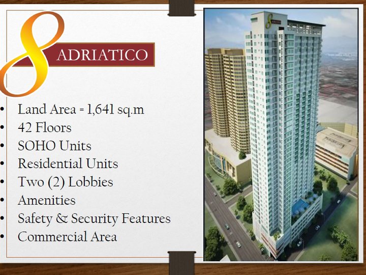 STUDIO UNIT FOR SALE AT 8 ADRIATICO MANILA