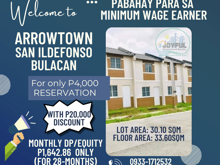 Pabahay para sa MINIMUM WAGE EARNER sa SAN ILDEFONSO BULACAN [House and