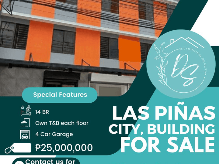 Building for Sale at 25M in Las Pinas City with 45k Monthly
