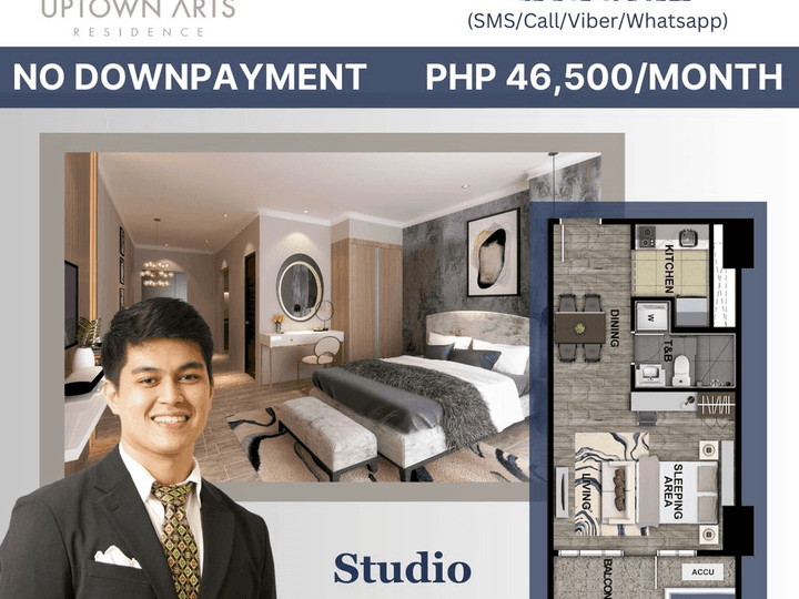 UPTOWN ARTS RESIDENCE PRE-SELLING 41.5 SQM HIGH END STUDIO UNIT IN BGC