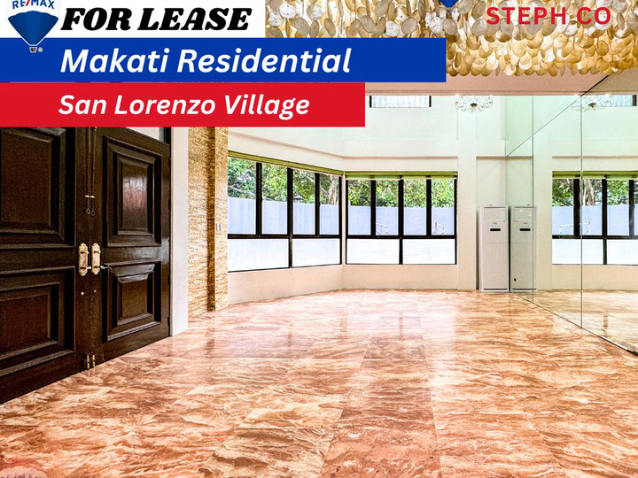 For Lease Makati House in San Lorenzo Village: Exclusive Residential
