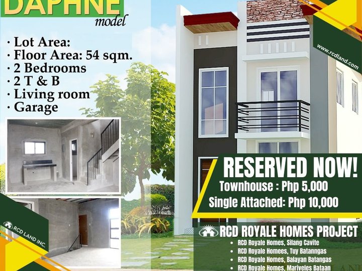 Pre-selling 2-bedroom Single Attached House For Sale thru Pag-IBIG