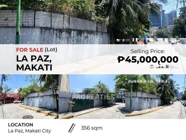 Makati Corner Lot located at La Paz for Sale - accessible to Chino Roces, CBD, Pasay, and Manila