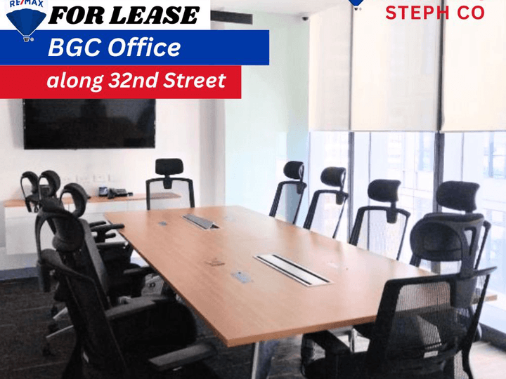 For Lease BGC Office 300+ sqm along 32nd Street, Bonifacio Global City
