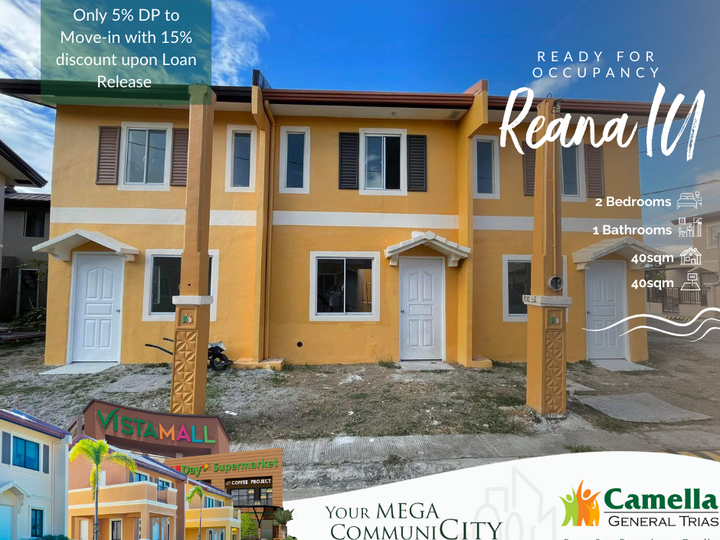 2 Bedroom Ready For Occupancy in General Trias Only 5% DP to move-in