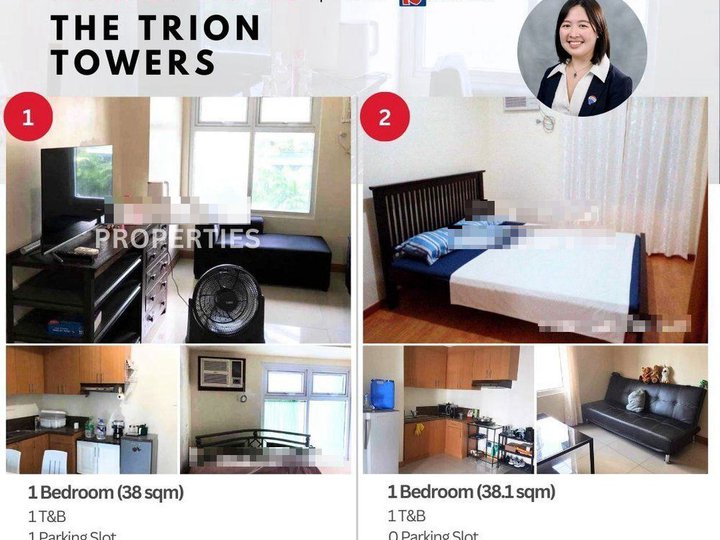 Best Deal! BGC Trion Towers 1 Bedroom w/ Parking by RLC for Sale! Icon Residences, SOMA,Two Serendra