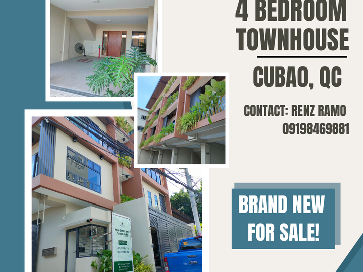 RFO 4bedroom Townhouse For Sale in Cubao Quezon City / QC [House and