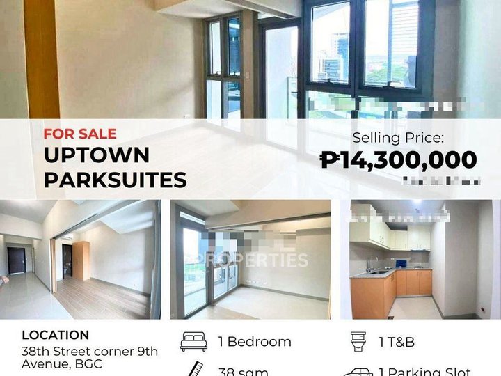 Tenanted BGC 1BR Uptown Parksuites, Bonifacio Global near Seasons