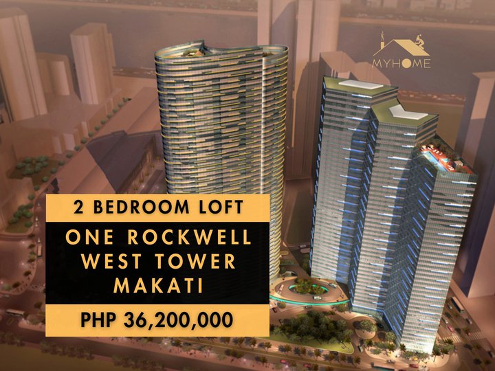 One Rockwell West, Makati  2 Bedrooms for Sale