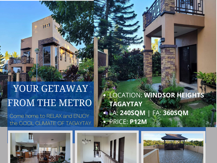 House & Lot For Sale at Windsor Heights Tagaytay City [House and Lot 🏘️