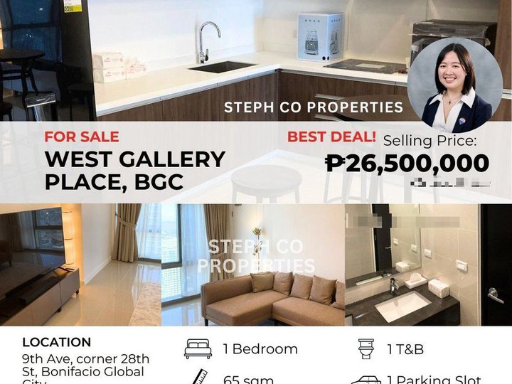 Premium BGC, West Gallery Place by Ayala Land Premier, 1-Bedroom for Sale Fully Furnished  Condo