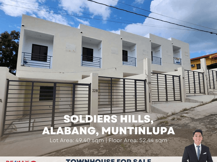 Brand new 2BR townhouse for sale in Soldiers Hills Subdivision, Muntinlupa