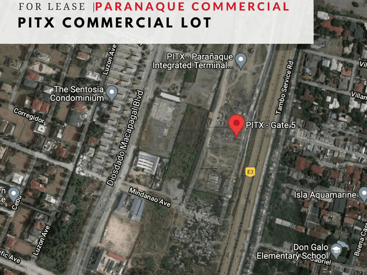 For Lease Commercial Lot in Paranaque International Teminal (PITX)