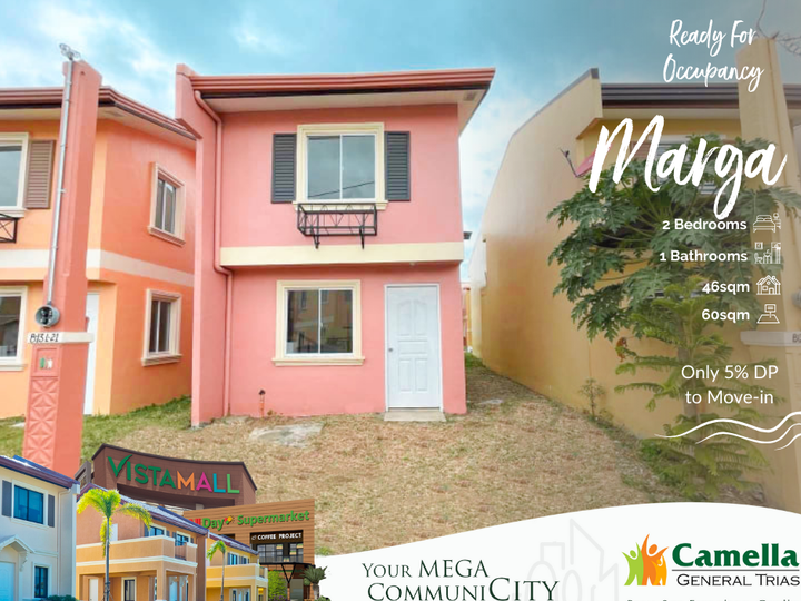 Only 5% DP to Move-in | Ready For Occupancy 2 Bedrooms in Cavite