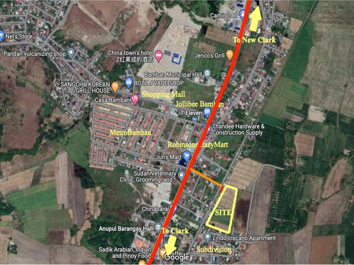 FOR SALE RAWLAND IN BAMBAN TARLAC NEAR NEW CLARK CITY AND SCTEX