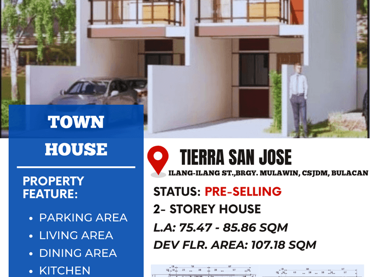 3-bedroom Townhouse For Sale in Brgy Mulawin, SJDM Bulacan