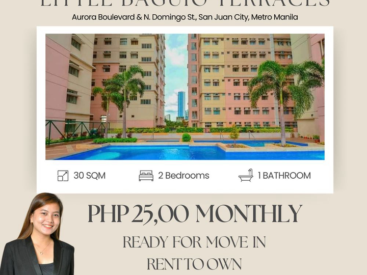 NEAR LASALLE GREENHILLS | 2BR RENT TO OWN CONDO (READY FOR MOVE IN)