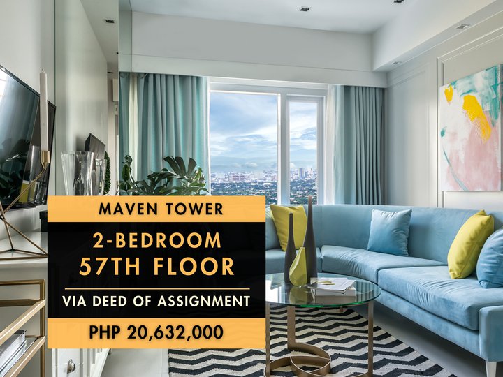 Maven Tower, Capitol Commons Pasig City, 2-bedroom for Sale