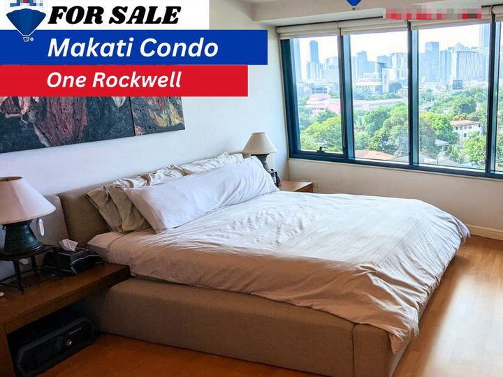 For Sale 3BR One Rockwell West: Semi-Furnished, Corner Unit