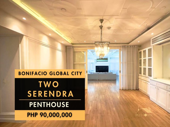 Two Serendra, Bonifacio Global City 3 bedroom Penthouse for Sale Meranti Tower