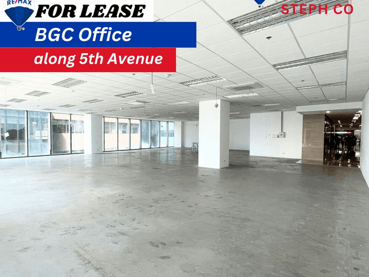 For Lease BGC Office 400 sqm, 5th Avenue, Bonifacio Global City