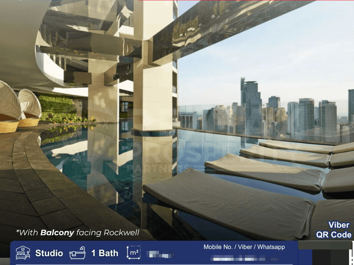 Fully Furnished 35 sqm Studio Condo with Balcony FOR SALE in Makati Airbnb ready