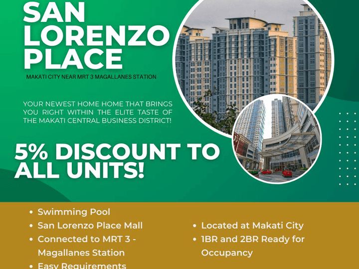 1 BEDROOM UNIT AFFORDABLE WIT 0% INTEREST RATE - SAN LORENZO PLACE